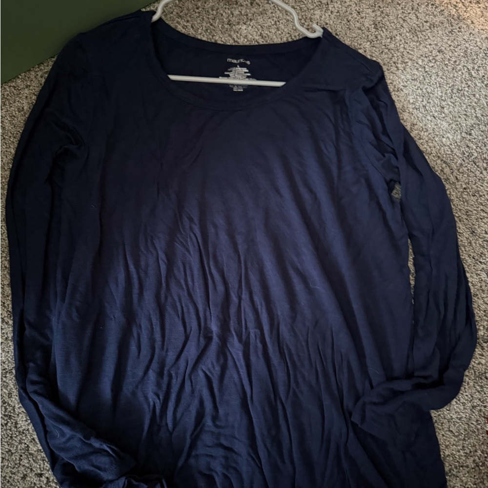 Maurices Navy Blue Long Sleeve Shirt